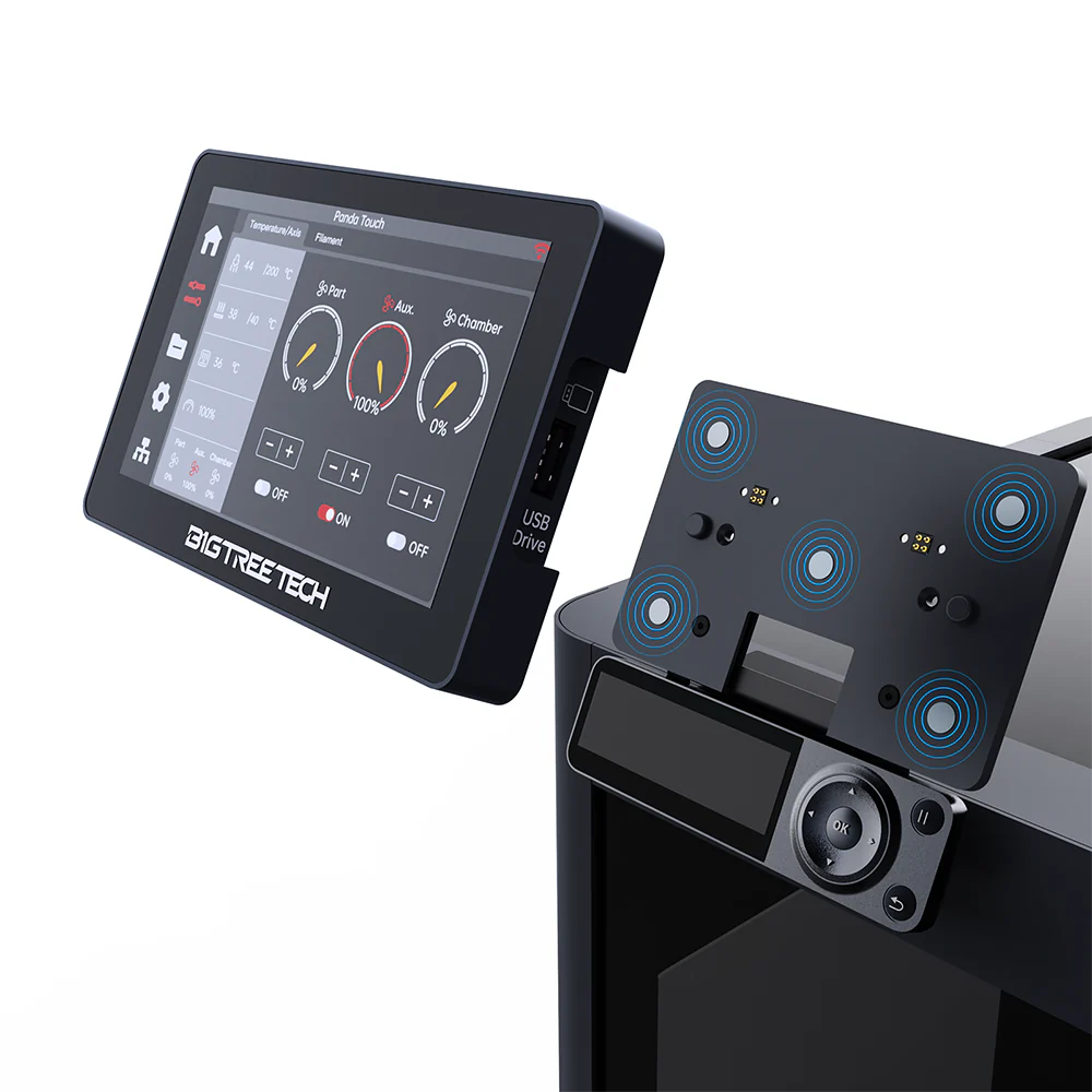 BIGTREETECH Panda Touch V1.0 - 5 Inch Touch Screen with Multi-Printer, Wireless Control For Bambu Lab X1, P1 and A1 Printers - Check firmware compatibility before purchase